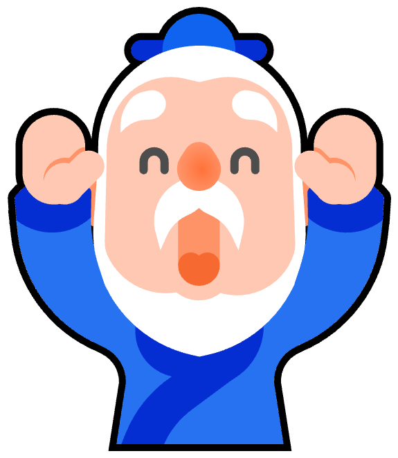 AI‑Shifu mascot celebrating with raised hands